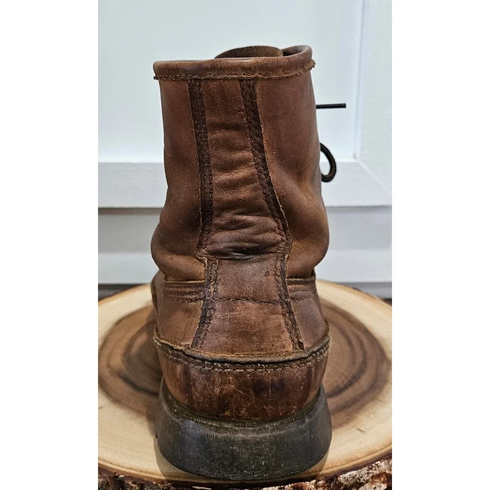 VTG W.C. Russell Moccasin Co Bird Shooter BLUE LABEL 50s 60s Boots Vibram 111/2